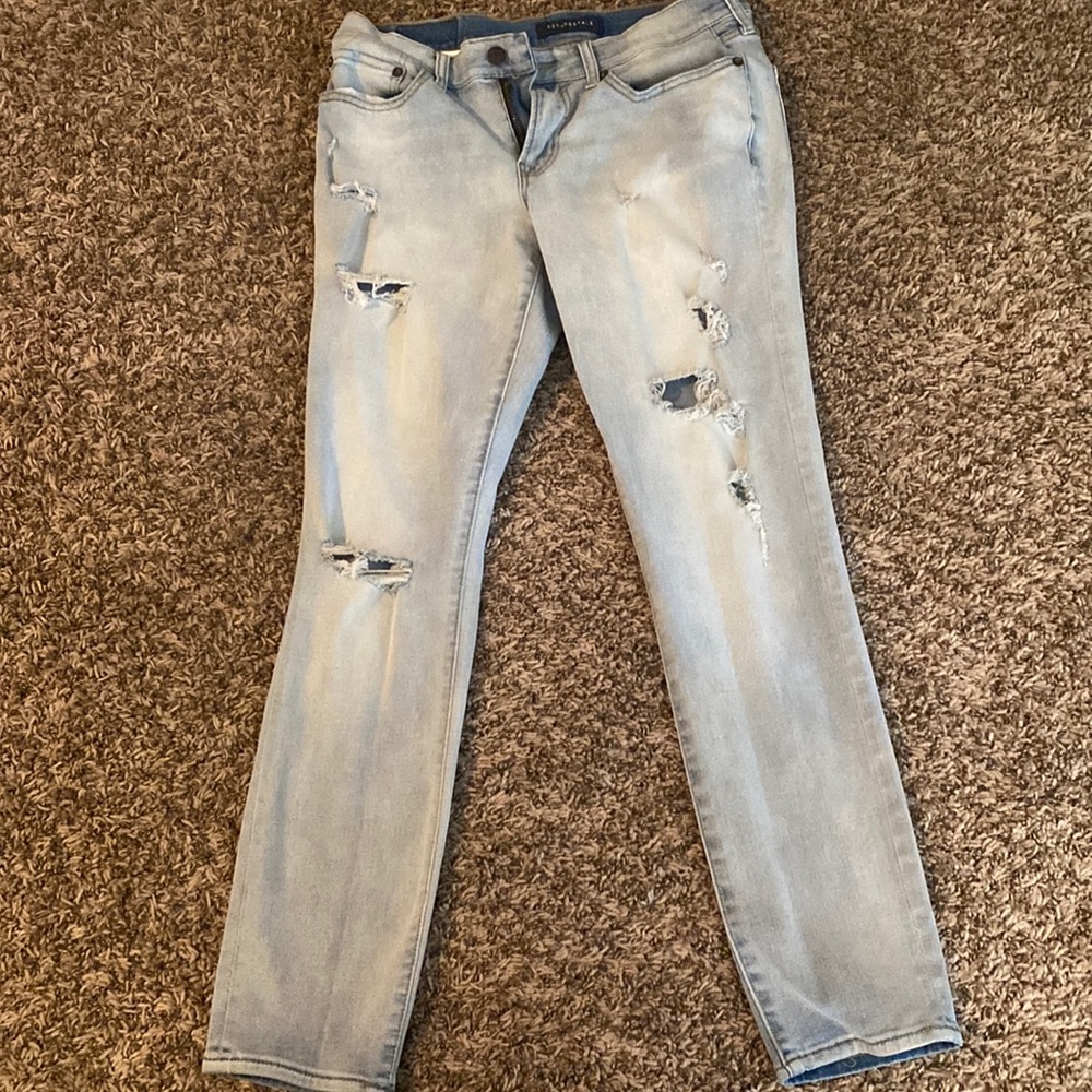 Light blue super skinny Aeropostale jeans size 29x30